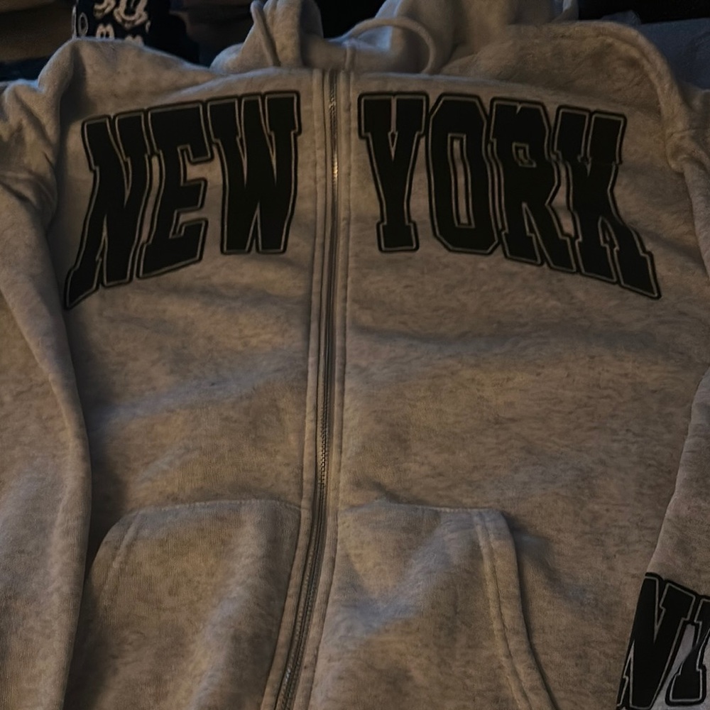 Gray New York Hoodie